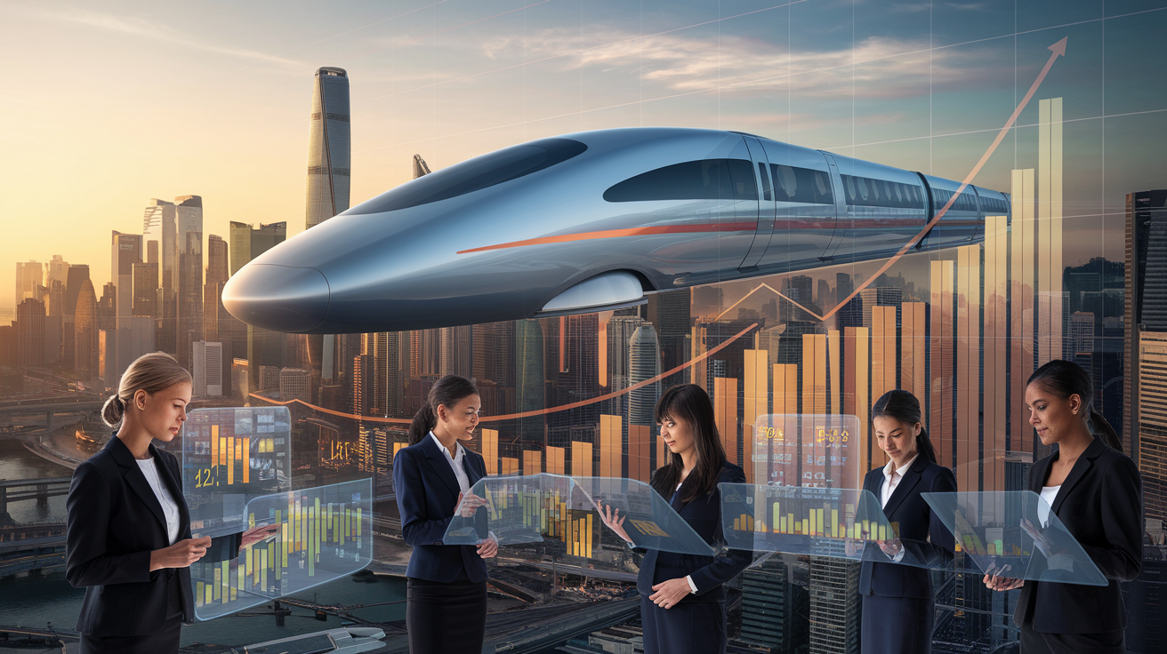 Economic Impacts of Bullet Trains Without Wheels
